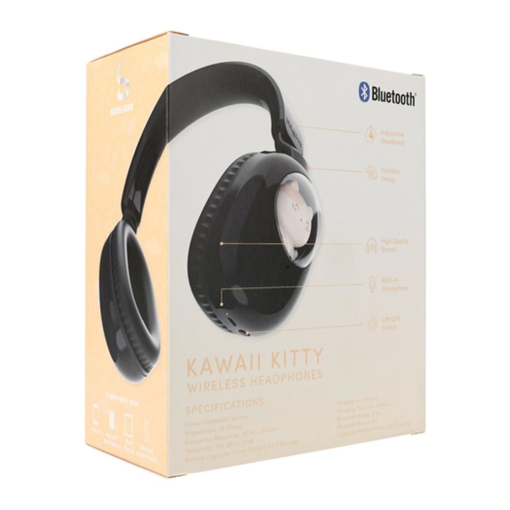 Kawaii Bluetooth® Wireless Headphones With Mic - Panda - Picture 5 of 6